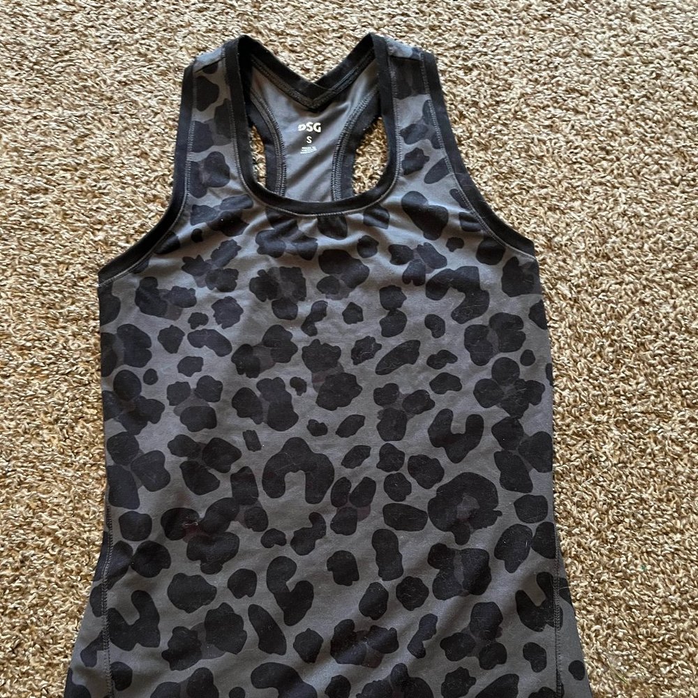 Animal Print Racer Back Sport Tanktop